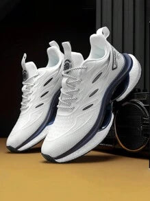 Men's White Sneakers, Breathable, Shock-Absorbing, Elastic And Wear-Resistant Casual Sneakers, Shoes For Men,Trainers for Sale Australia| New Collection Online| SHEIN Australia