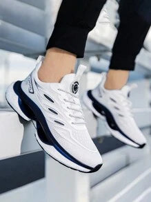 Men's White Sneakers, Breathable, Shock-Absorbing, Elastic And Wear-Resistant Casual Sneakers, Shoes For Men,Trainers for Sale Australia| New Collection Online| SHEIN Australia