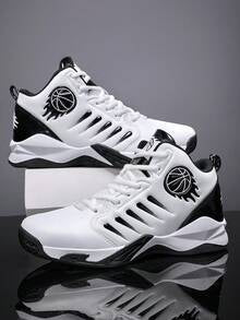 Men's High-Top Basketball Shoes, Non-Slip, Shock-Absorbing, Durable, Sports Basketball Sneakers for Sale Australia| New Collection Online| SHEIN Australia