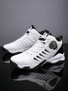 Men's High-Top Basketball Shoes, Non-Slip, Shock-Absorbing, Durable, Sports Basketball Sneakers for Sale Australia| New Collection Online| SHEIN Australia