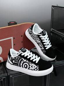 Women's Casual Sports Shoes With Random Geometric Print Pattern, Versatile, Fashionable And Comfortable, Suitable For Outdoor Sports, Hiking, Daily Wear, Unisex Couple Shoes for Sale Australia| New Collection Online| SHEIN Australia